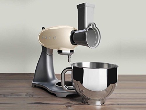 Smeg Batidora y accesorio para mezclar alimentos SMSG01, De plástico, cromo