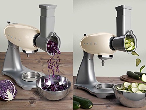Smeg Batidora y accesorio para mezclar alimentos SMSG01, De plástico, cromo