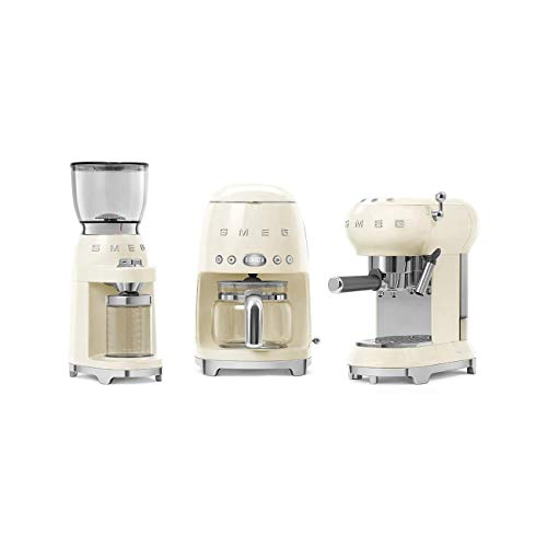 Smeg CGF01CREU - Molinillo de café, color crema