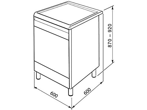 Smeg CO68GMA8 Independiente Encimera de gas A Antracita - Cocina (Cocina independiente, Antracita, Giratorio, Parte superior delantera, Encimera de gas, Extragrande)