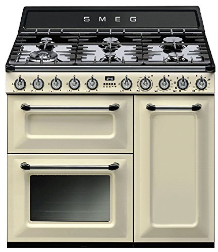 Smeg TR93PD - Cocina (Cocina independiente, Crema de color, Giratorio, Frente, Encimera de gas, Pequeño)