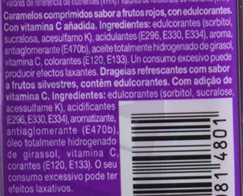 Smint Tin Frutos Rojos, Caramelo Comprimido Sin Azúcar - 12 unidades de 35 gr. (Total 420 gr.)
