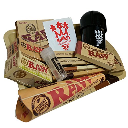 SMO King X RAW - Papel para liar cigarrillos, con bandeja de regalo
