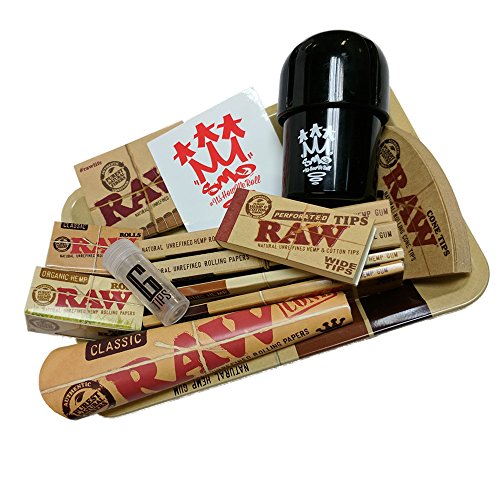 SMO King X RAW - Papel para liar cigarrillos, con bandeja de regalo