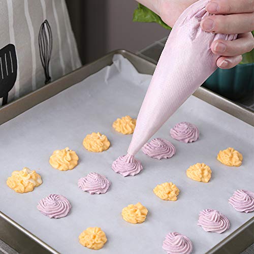 SnailGarden Set de Mangas Pasteleras,200 Bolsas Desechables para Pasteles + 4 Correas de Sellado + 1 Scrappers de Pastel,para Postre, Cupcakes, Pastel Decoraciones