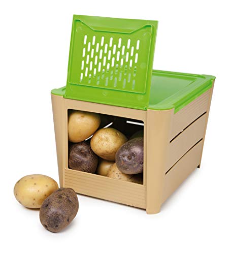Snips - Recipiente para patatas, cebollas y verduras, color marrón