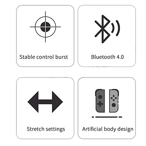 SNOWINSPRING Controlador de Juegos de TeléFono InaláMbrico Manejar TelescóPico PUBG Gamepad para Android IOS Smartphone