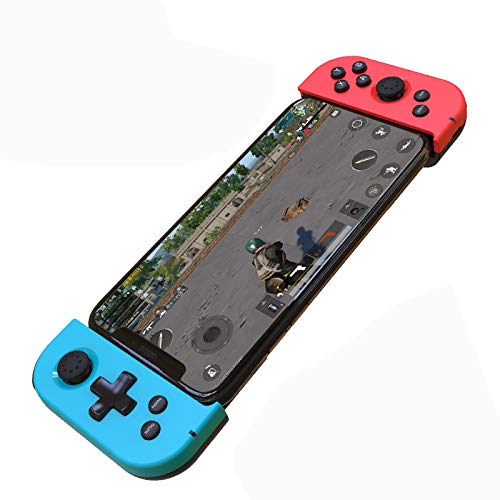 SNOWINSPRING Controlador de Juegos de TeléFono InaláMbrico Manejar TelescóPico PUBG Gamepad para Android IOS Smartphone