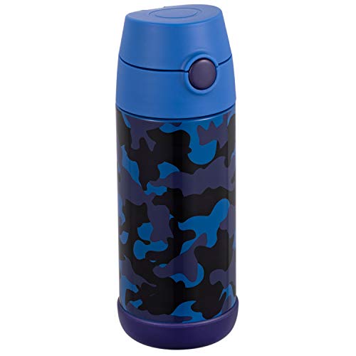 Snug - Termo para niños, botella para agua con aislamiento al vacío y pajita