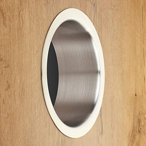 SO-TECH® Anillo de Entrada Acero Fino Cepillado Ø 180 mm Altura 70 mm para Instalación en Lavabos o Encimeras