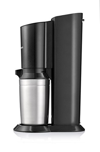 Sodastream Crystal Gasificador de agua, acero satinado, titanio, cilindro de gas no incluido