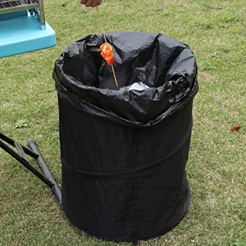 SODIAL Bote De Basura Plegable Cubo De Almacenamiento De Tela Oxford Plegable Portátil Cubo De Almacenamiento De Hojas De Jardín para Camping Reciclaje