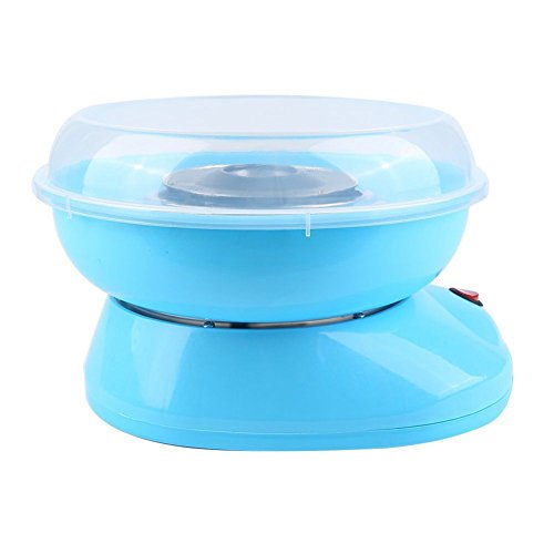 SODIAL Enchufe de la UE 220 V Maquina electrica de algodon de azucar Fabricante de algodon de azucar Fiesta DIY Azul