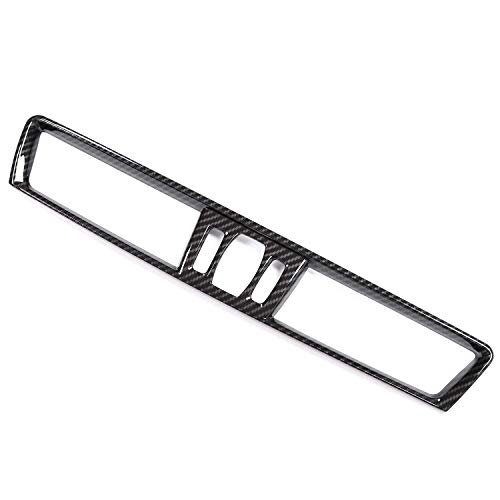 SODIAL Fibra de Carbono para BMW X1 F48 2016-2018 Accesorios del Coche Recorte de Cubeirta de Ventilación de Aire Acondicionado de Consola de Cromo de Plástico Abs para BMW X2 F47
