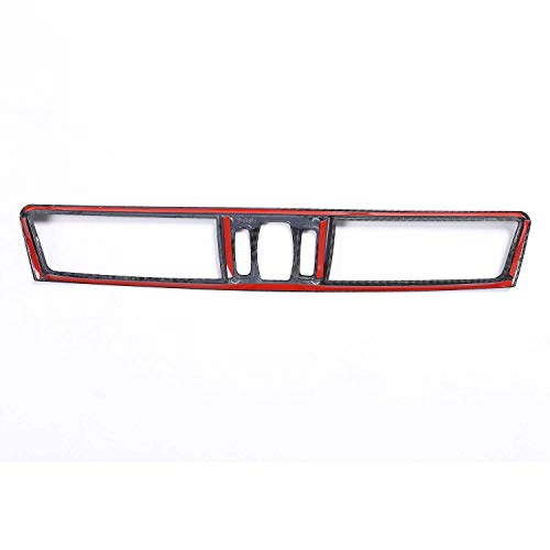 SODIAL Fibra de Carbono para BMW X1 F48 2016-2018 Accesorios del Coche Recorte de Cubeirta de Ventilación de Aire Acondicionado de Consola de Cromo de Plástico Abs para BMW X2 F47