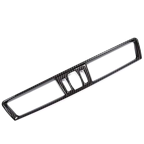 SODIAL Fibra de Carbono para BMW X1 F48 2016-2018 Accesorios del Coche Recorte de Cubeirta de Ventilación de Aire Acondicionado de Consola de Cromo de Plástico Abs para BMW X2 F47
