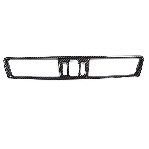 SODIAL Fibra de Carbono para BMW X1 F48 2016-2018 Accesorios del Coche Recorte de Cubeirta de Ventilación de Aire Acondicionado de Consola de Cromo de Plástico Abs para BMW X2 F47