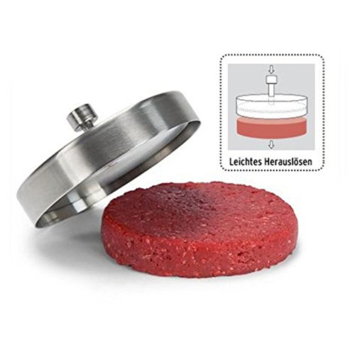 SODIAL Herramientas de Cocina de Pizza Molde de Pasta de Acero Inoxidable Hamburguesa, albondiga, Prensa, Molde DIY Bola de arroz Sandwich Huevo Frito Molde de Prensa