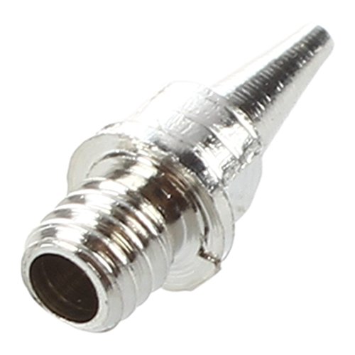 SODIAL(R) Reemplazo de boquilla de acero inoxidable 0.2mm para Aerografo 5Pcs