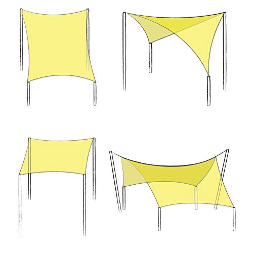 Sol Royal SolVision PS9 Vela de Sombra Toldo Parasol 400x200 cm PES Repelente del Agua Blanco protección UV
