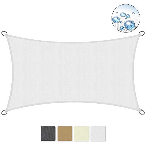 Sol Royal SolVision PS9 Vela de Sombra Toldo Parasol 400x200 cm PES Repelente del Agua Blanco protección UV