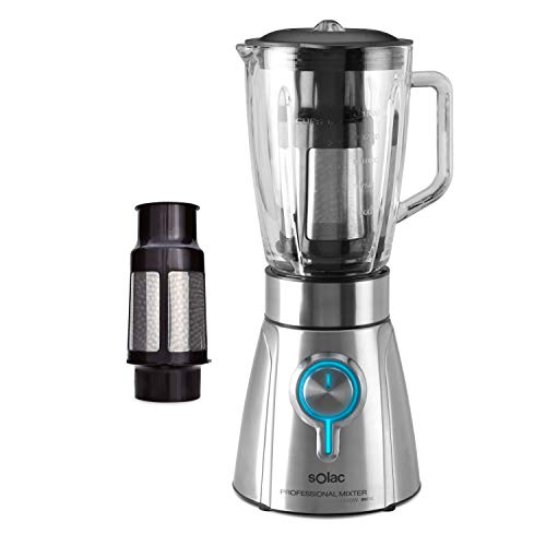 Solac BV5723 Batidora de vaso, 1250 W, 1.5 litros, INOX, 5 Velocidades, Gris