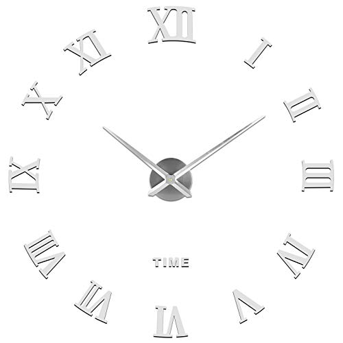 SOLEDI Reloj de Pared 3D DIY Reloj de Etiqueta de Pared Decoración Ideal para la Casa Oficina Hotel Restaurante