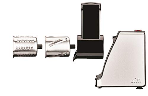 Solis Slice & More 8401 - Cortador de verduras - Rallador eléctrico para cortar, rallar, raspar y moler - Acero inoxidable - 350W