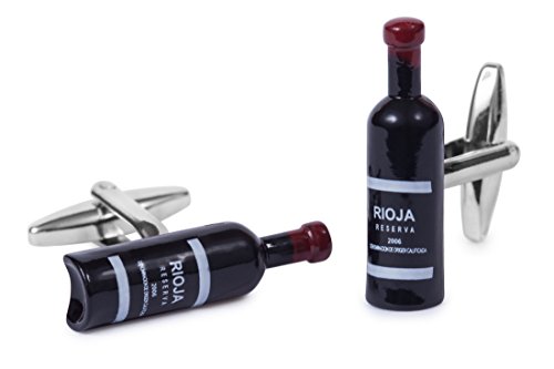 SoloGemelos - Gemelos Botella De Vino - Negro - Hombres - Talla Unica