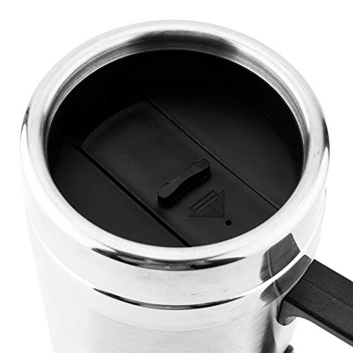 Solomi Hervidor eléctrico del Coche - Calentador de Agua de Coches, Acero Inoxidable Hervidor eléctrico Copa de la calefacción por Agua for el café té 12V 60W + 350ML de 150ML