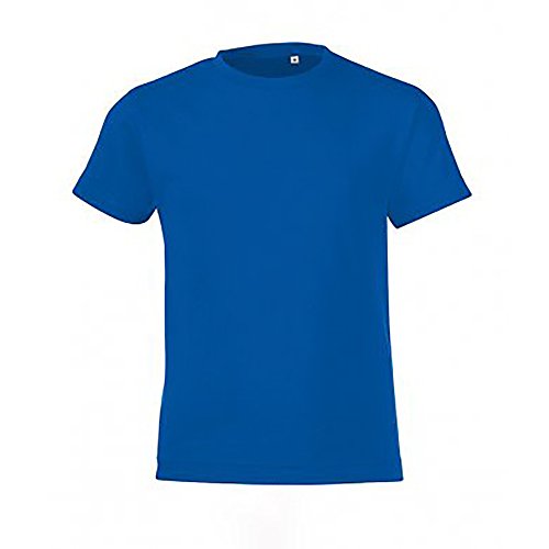 SOLS - Camiseta de manga corta modelo Regent para niños (8 años/Blanco)