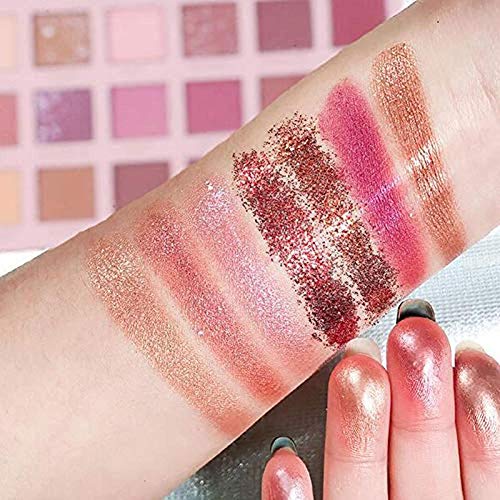 Sombra de ojos de 18 colores paleta pigmentada Sombra de ojos de mezcla mate brillante reflectante múltiple Paleta de maquillaje sombra de ojos para novia