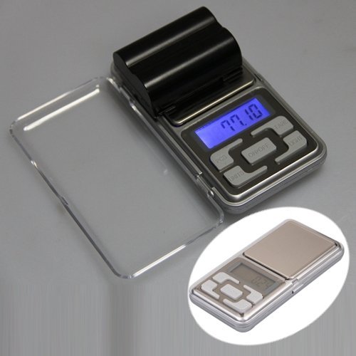 Sonline Mini Bascula Balanza Digital 0g a 200g Plata LCD Vision Noctura Precision
