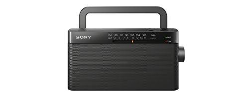 Sony ICF-306 - Radio analógica portátil FM/AM, color negro