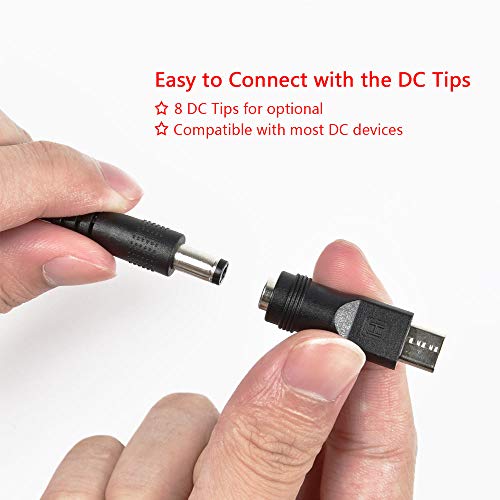 Sopito 5v 2a EU Fuente de Alimentación Universal con 8 Conexiones de Enchufe para Varios Dispositivos para electrodomésticos/Enrutadores/Altavoces/LCD/Cámaras de CCTV/TV Box