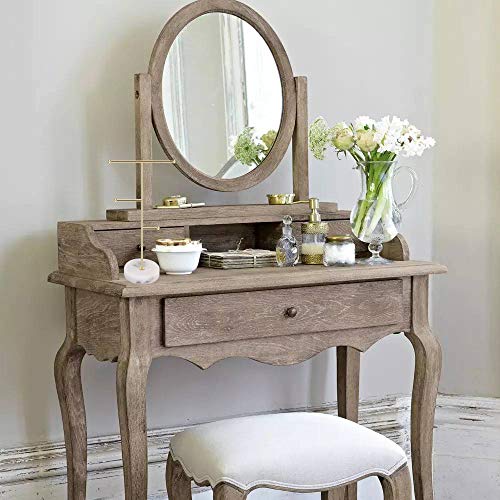Soporte de Joyería de Mármol, Soporte de Joyería de Bandeja de Mármol, Soporte de Exhibición de Barra de Metal de Oro con Bandeja Redonda de Mármol para Pulseras, Anillos, Relojes