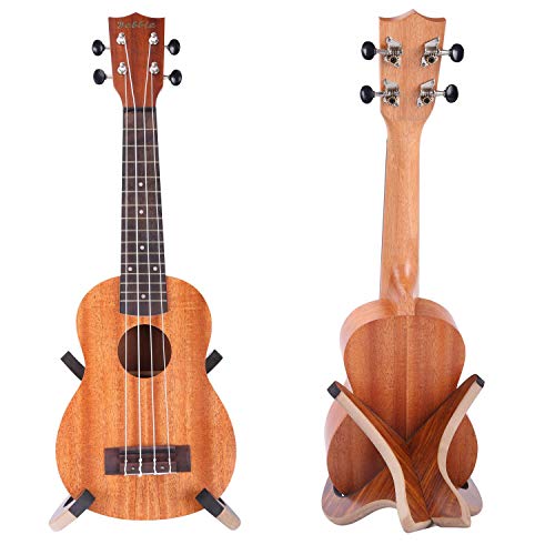 Soporte de Madera para Ukelele, CAHAYA, Soporte para Violín, Mandolina, Ukelele, Banjo (Es apto para instrumentos de tamaños inferiores a 30")