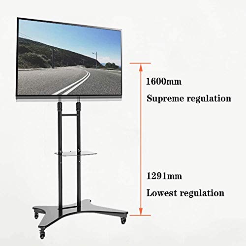Soporte Giratiorio de TV Soporte de la TV, Soporte de Gama Alta TV Móvil carros de Suelo, for Paneles LCD LED Plana de Plasma Soporte con Ruedas móvil en Forma for 32 '' - 70' Suelo para Televisión