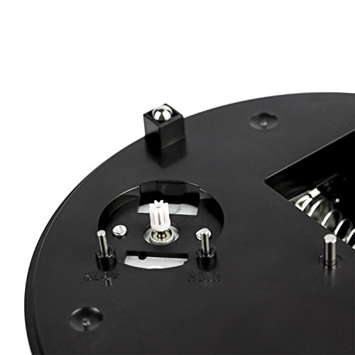 Soporte giratorio motorizado para joyas, diseño con parte superior de terciopelo, color negro (20,3 cm), negro, Dia.:8" (20cm Top stand)* 2.24"H