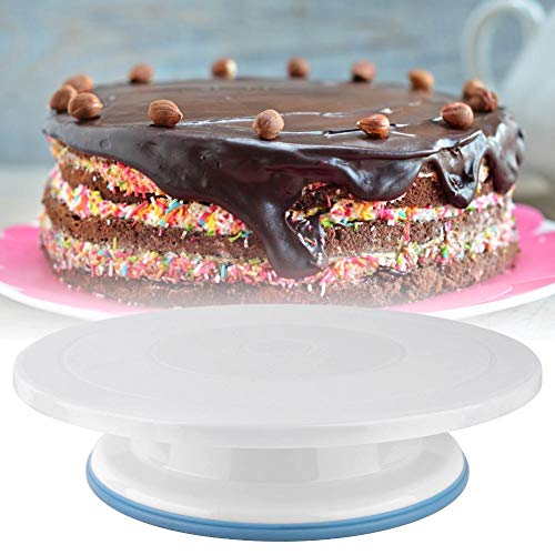 Soporte giratorio para pasteles, plataforma giratoria para pastel redondo de 1 pieza Soporte giratorio para panadería casera Herramienta de decoración de crema para hornear de cocina DIY