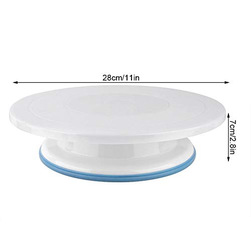 Soporte giratorio para pasteles, plataforma giratoria para pastel redondo de 1 pieza Soporte giratorio para panadería casera Herramienta de decoración de crema para hornear de cocina DIY