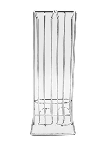 Soporte para cápsulas de café Nespresso (32 cápsulas). Dispensador cápsulas de café acero inoxidable cromado.