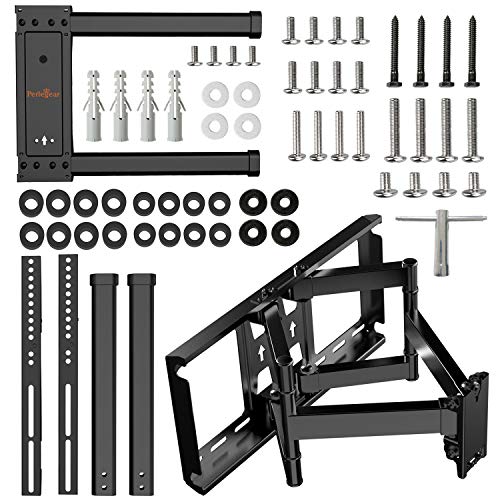Soporte TV de Pared Articulado Inclinable y Giratorio para Pantallas de 37-75 Pulgadas, hasta 60 kg, MAX VESA 600x400mm, Cable HDMI Y Nivel de Burbuja Incluidos