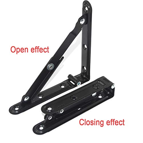 Soportes De Estante Plegables, Soporte De Estante Plegable De Hierro Pesado Para Banco De Trabajo De Mesa, Soporte De Bricolaje Para Ahorrar Espacio, Paquete De 2