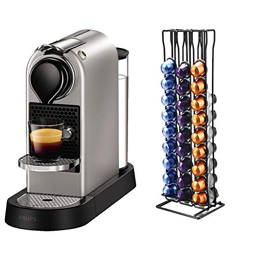 Soportes para Cápsulas de Café Nespresso 60- Puede Contener 60 cápsulas Línea original Elegante y moderno Acabado cromado estable. Para máquinas Citiz, Nespresso Pixie y Latissima