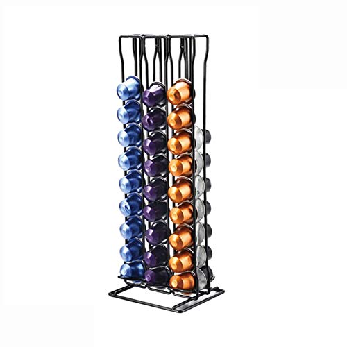 Soportes para Cápsulas de Café Nespresso 60- Puede Contener 60 cápsulas Línea original Elegante y moderno Acabado cromado estable. Para máquinas Citiz, Nespresso Pixie y Latissima