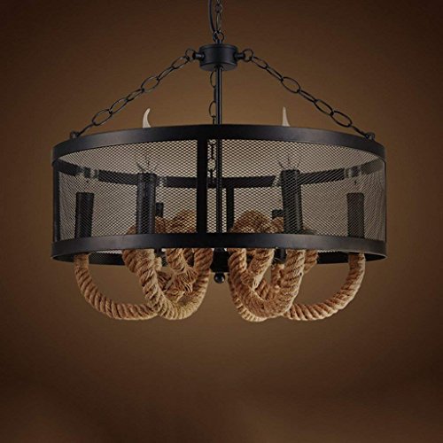 SOSO Luces de creación Retro Araña Estilo Europeo Restaurante Restaurante Cuidado Pastoral del Arte Rural Lámparas de iluminación Hierro Colgante