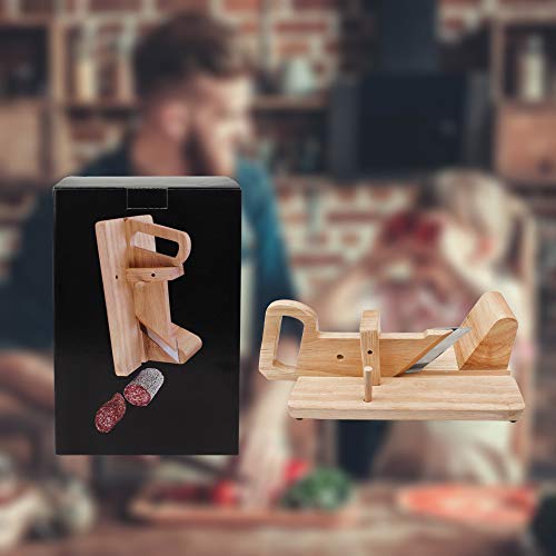 Sotech - Guillotina de Cocina, Cortador de Salchichas, Material principal: Hevea madera, Material de la hoja del cuchillo: Acero inoxidable