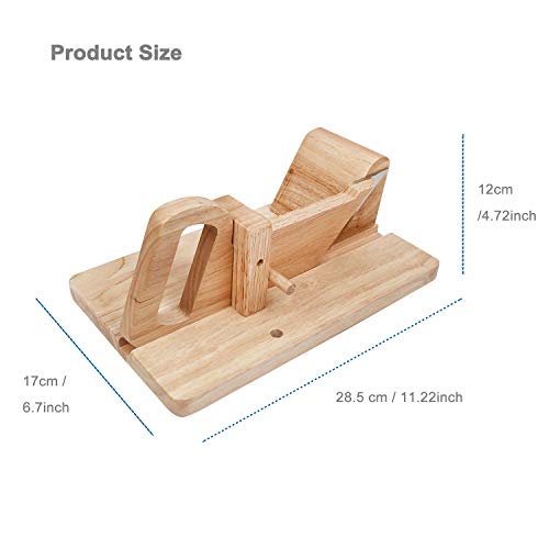 Sotech - Guillotina de Cocina, Cortador de Salchichas, Material principal: Hevea madera, Material de la hoja del cuchillo: Acero inoxidable
