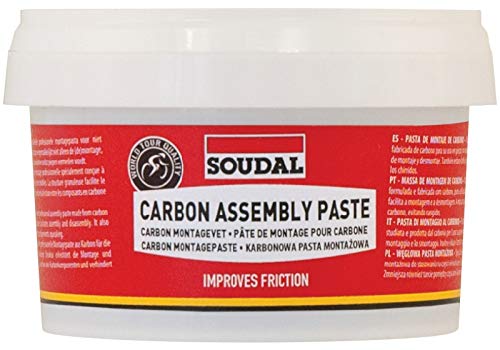 Soudal Carbon Assembly Paste Grasa, Adultos Unisex, Rojo, Talla Única